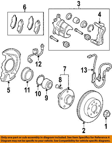 Toyota oem 4772106220 brake caliper bracket/disc brake caliper bracket