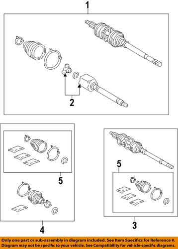 Toyota oem 434100w200 cv half-shaft/cv axle shaft