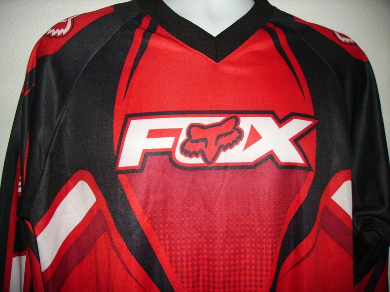 Euc fox racing riding gear blitz mens pants & top size 38 xl red black white 