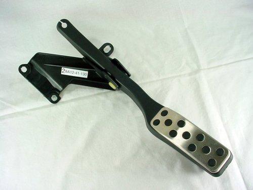 New black 15" f8a12-41-130 gas pedal brushed stainless pad hot rod ford mercury