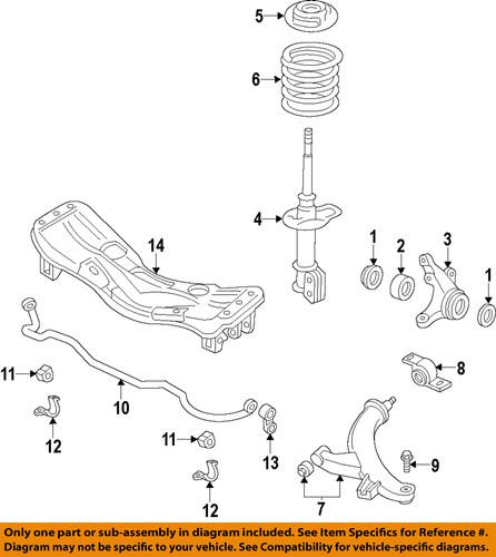 Subaru oem 20310ae21a suspension strut assembly/front strut