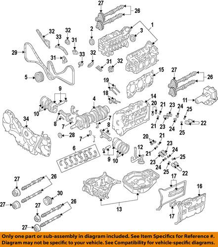 Subaru oem 806738200 engine crankshaft seal/seal, crankshaft