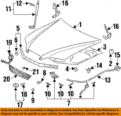 Lexus oem 5351033080 hood-lock assembly