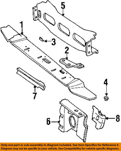 Jeep oem 55235220af radiator support-side baffle