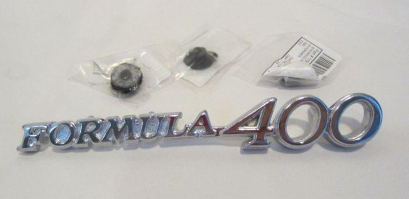 Chrome plated formula 400 metal emblem for classic car