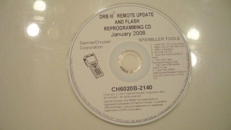 Chrysler drbiii drb3 flash dvd