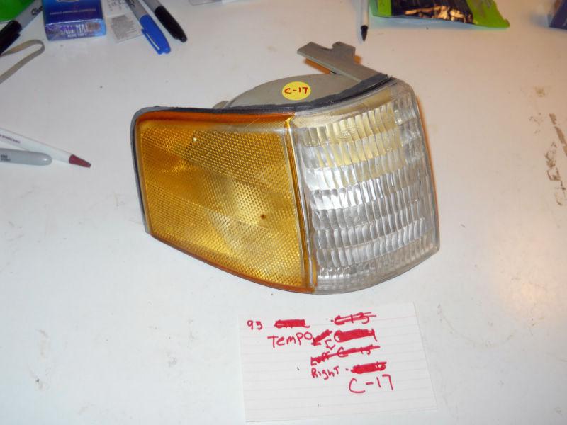 88 89 90 91 92 93 94 ford tempo topaz rh turn light clear oem