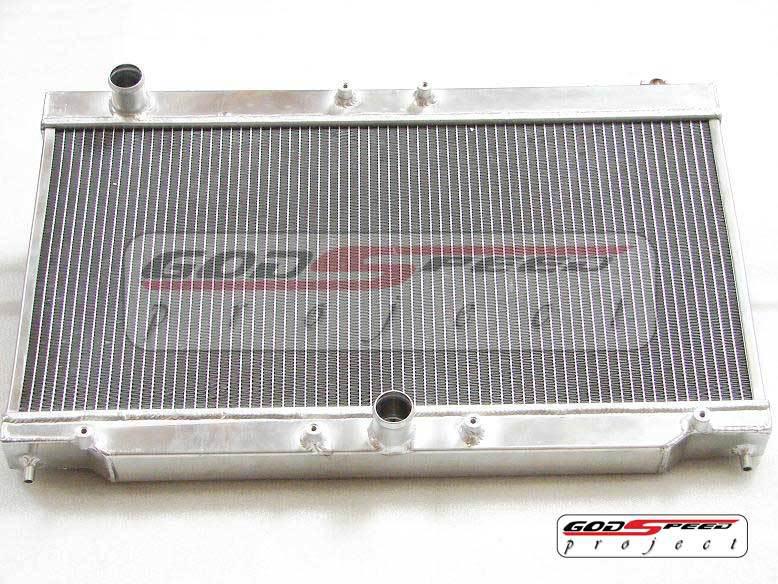 Godspeed 95-99 2g dsm eclipse 4g63 2 row turbo gsx gst aluminum radiator