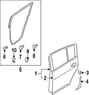 Nissan 82892el000 genuine oem factory original protector