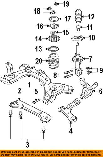 Ford oem w500749s439 front suspension-lower control arm bolt