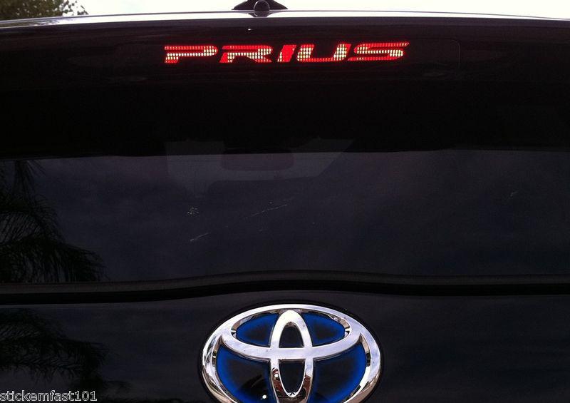 Toyota prius 3rd brake light decal overlay 2010 2011 2012 2013