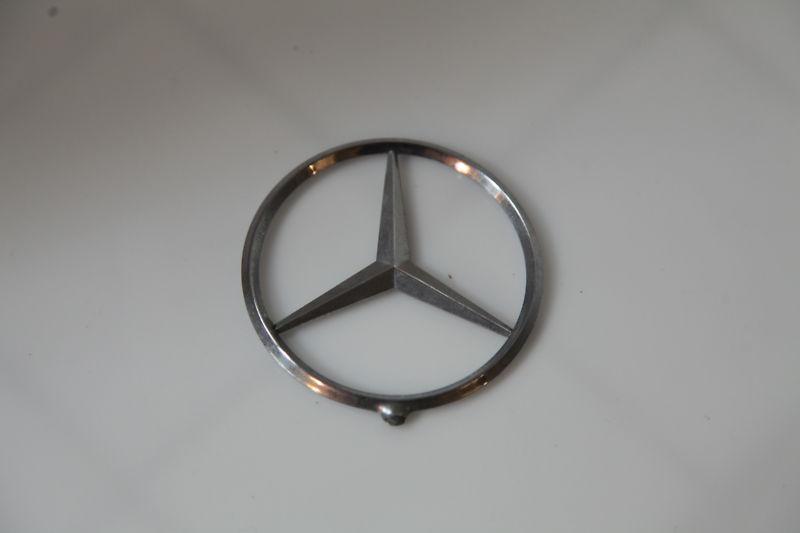 Mercedes benz chrome metal sign.  