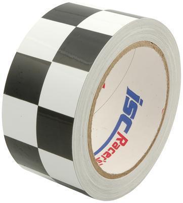 Allstar racers tape black/white checkered 2.0" width 45.0 ft. length ea all14149