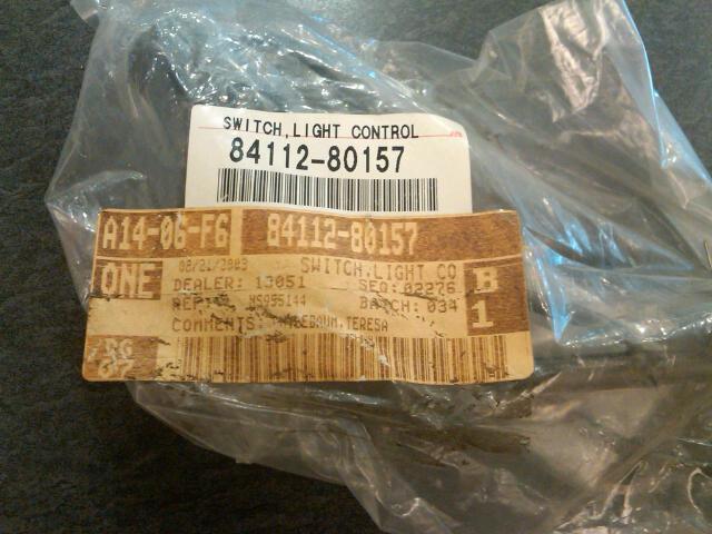 93-97 toyota previa switch light control oem nib 8411280157