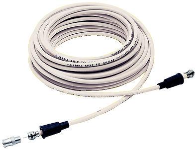 Hubbell tv99w 50 foot tv cable set white