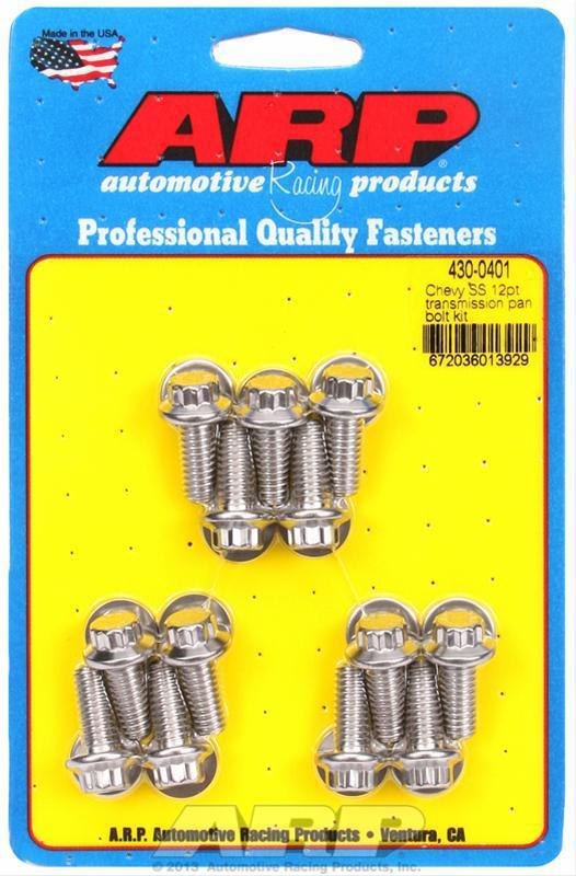 Arp transmission pan bolts stainless polished 12-point chevy/gm th350/th400 set