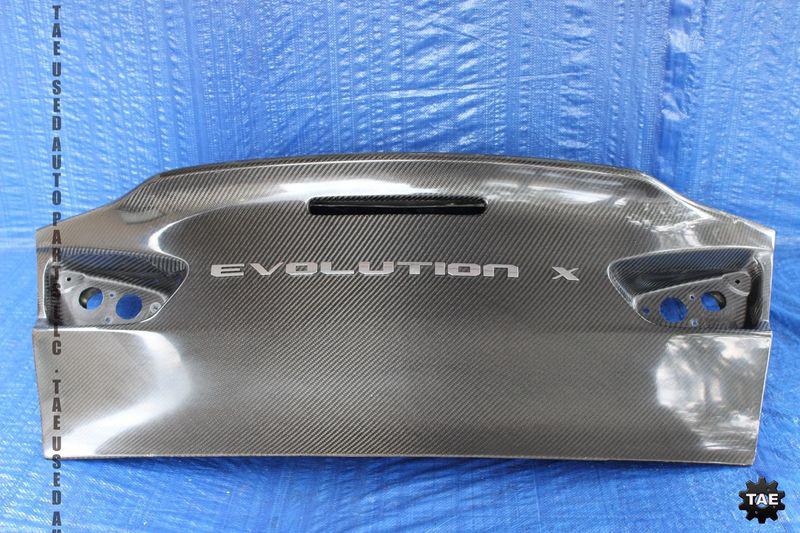 08-12 mitsubishi lancer evolution carbon fiber do-luck replica rear trunk evox