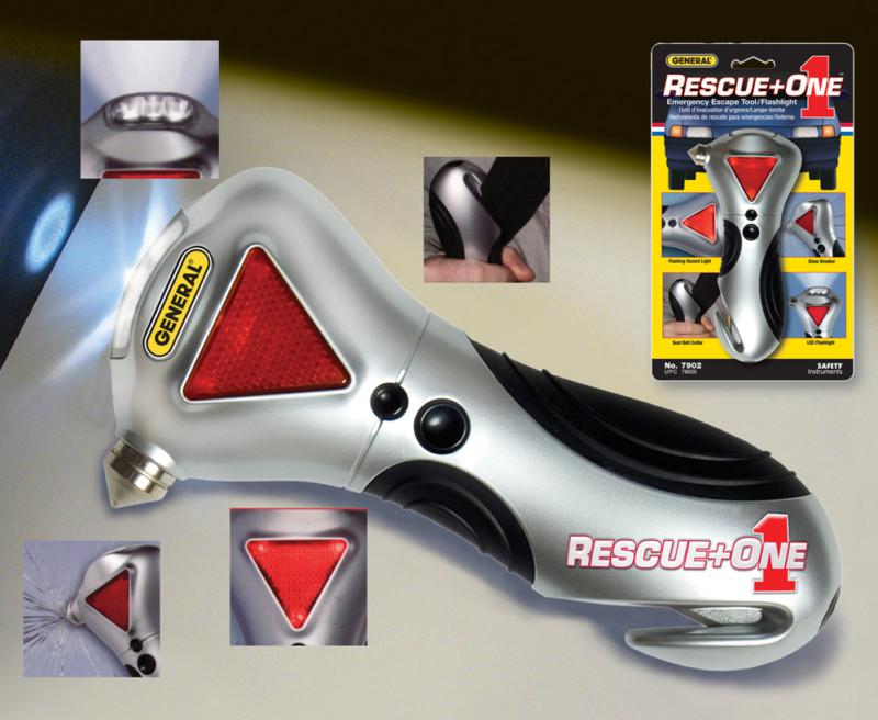 General tools rescue 1 auto emergency tool & led flashlight, magnetic #7902