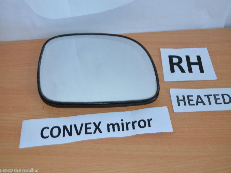 96-07 oem chrysler town & country heated mirror glass rh right side genuine wing