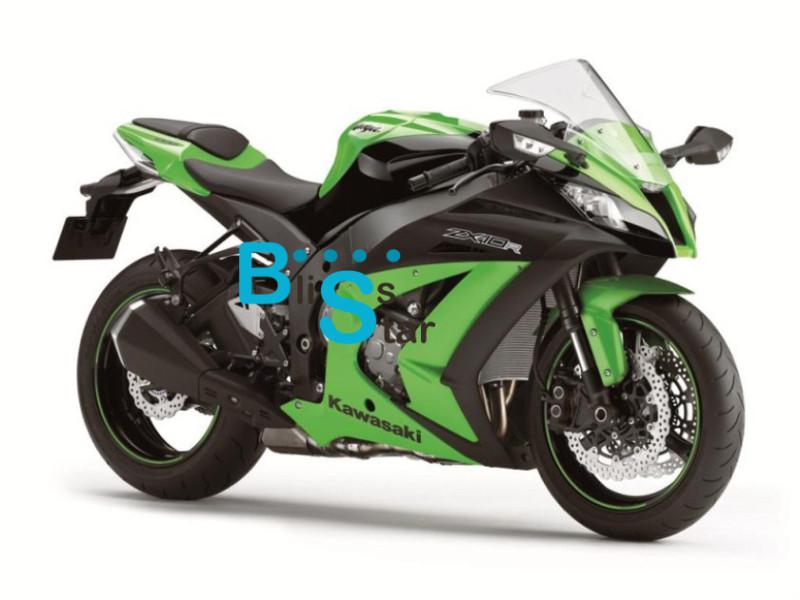 Fairing green black bodywork plastic fit kawasaki zx10r zx-10r 2011-2012 e5 w4