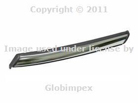 Bmw mini r55 r56 r57 chrome fender moulding left front genuine + warranty