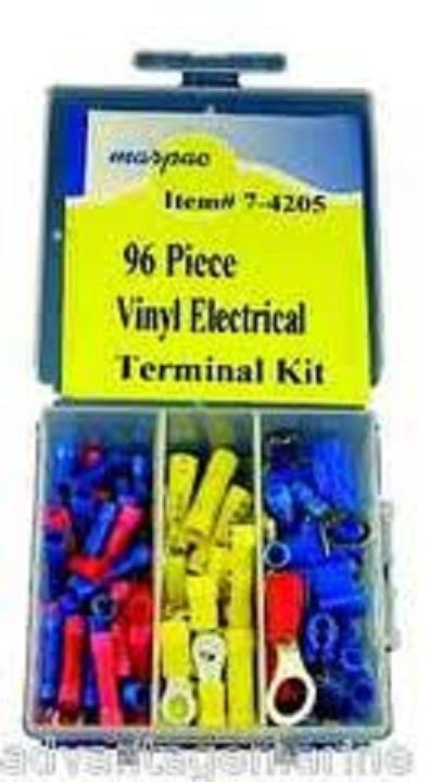 New marpac marine boat 96 piece vinyl electrical terminal kit 7-4205