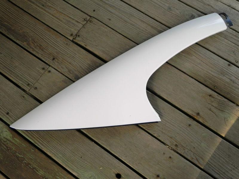 Ford mustang rear quarter glass exterior sail trim panel right side white