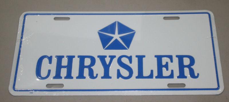 New chrysler pentastar license plate