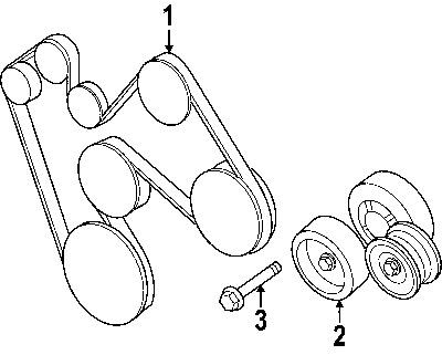 Chrysler 68027636aa genuine oem factory original serpentine belt