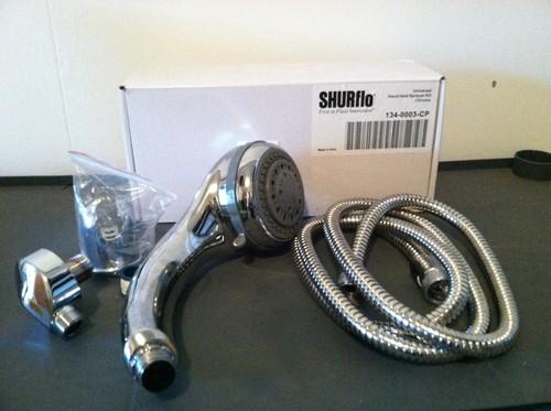 Shurflo new universal hand held sprayer kit chrome boat/home/rv