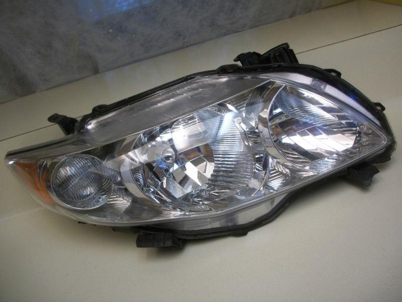 Toyota corolla sedan 09 10 2009 2010 headlight oem original factory lh