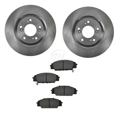 00-09 honda s2000 front metallic disc brake pads & 2 rotors set kit new