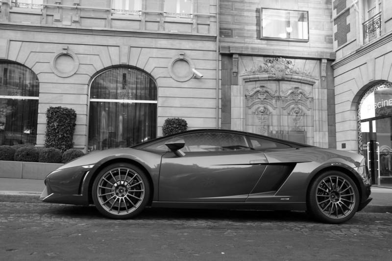 Lamborghini gallardo bicolore hd poster super car b&w print multiple size