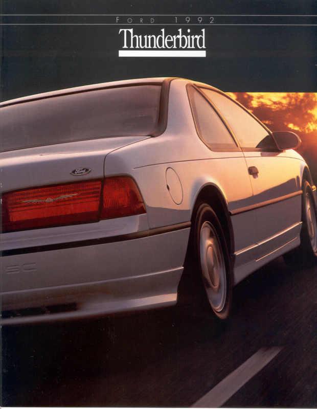 1992 ford thunderbird sales brochure original excellent condition k13