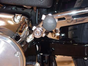 Footpeg mount passenger flt 93-up harley