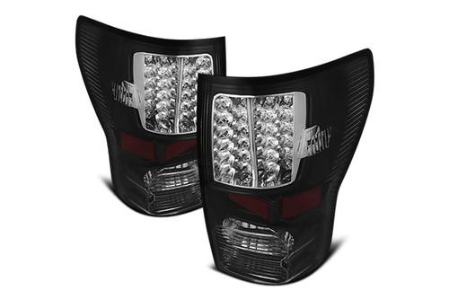 Spyder altjhttu07 black euro tail lights rear stop lamps w leds 2 pcs 1 pair