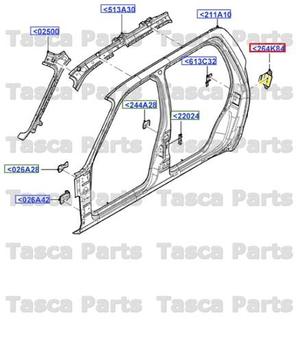 New oem lh exterior side panel reinforcement ford mercury #1l-2z78264k85-aa