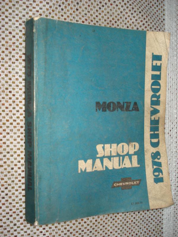 1978 chevy monza service manual original shop book