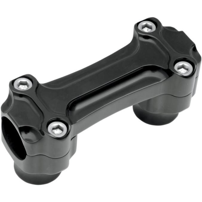 Todd's cycle bbc3-2 bone bar risers single clamp 1" rise black 1" handlebars