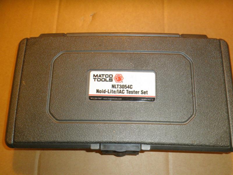 Matco tools 11 piece noid-lite and iac test kit nlt3054c used 