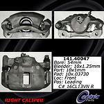 Centric parts 142.40047 front right rebuilt caliper with pad