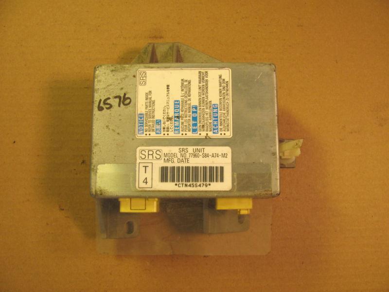 01-02 honda accord fr srs air bag module number 77960-s84-a74-m2