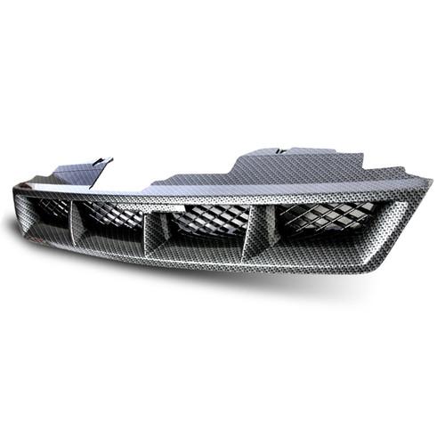 1994-1997 honda accord mug ver. 2 style front hood grill - carbon style