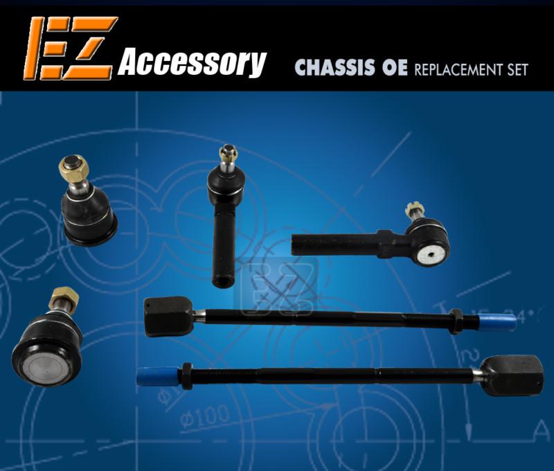 Suspension 6 pc set |  ball joint | tie rod end | ford mustang 96-04