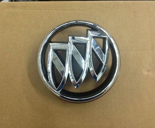 Used genuine oem front "tri-shield" emblem for 2010-2013 buick lacrosse / allure