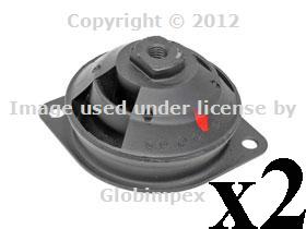 Mercedes (1959-71) large round type engine mount new (2) + 1 year warranty