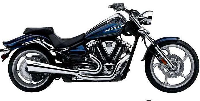 Cobra tri-pro 2-into-1 exhaust - chrome  2490