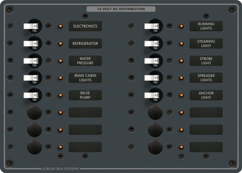 Blue sea 8377 panel dc 16 position