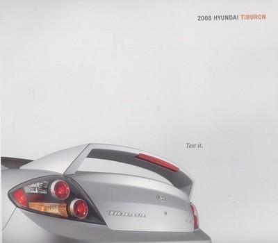 2008 hyundai tiburon original  nos car sales brochure