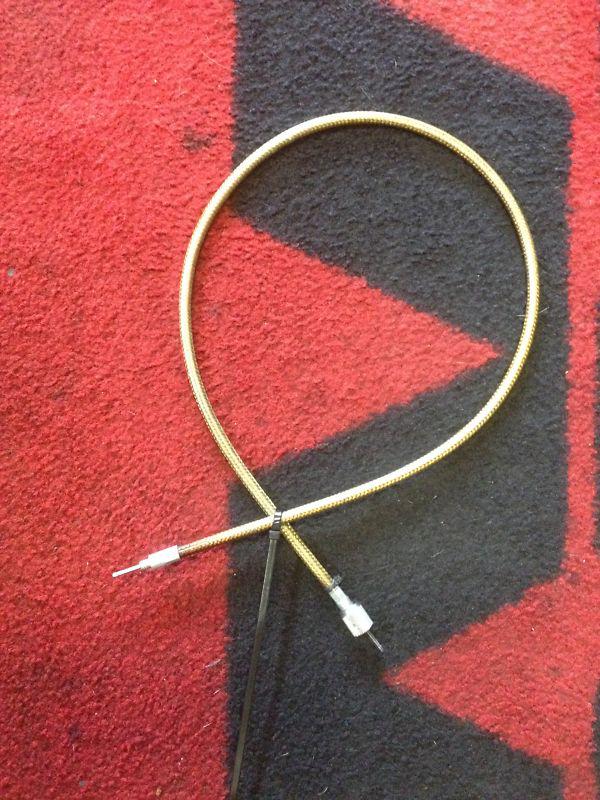 Harley davidson shovelhead speedometer cable braided 35" speedo evo